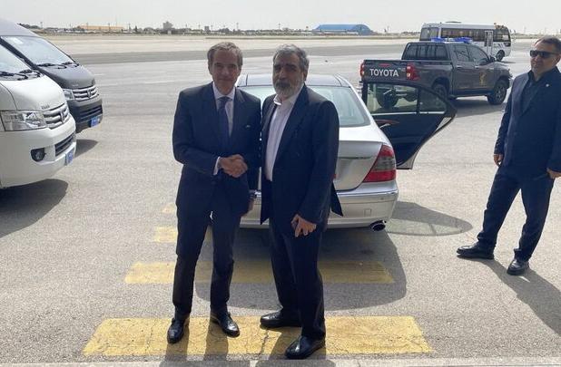 رافائل گروسی تهران را به مقصد وین ترک کرد