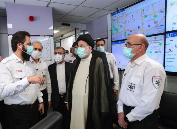 رئیسی از سازمان اورژانس کشور بازدید کرد