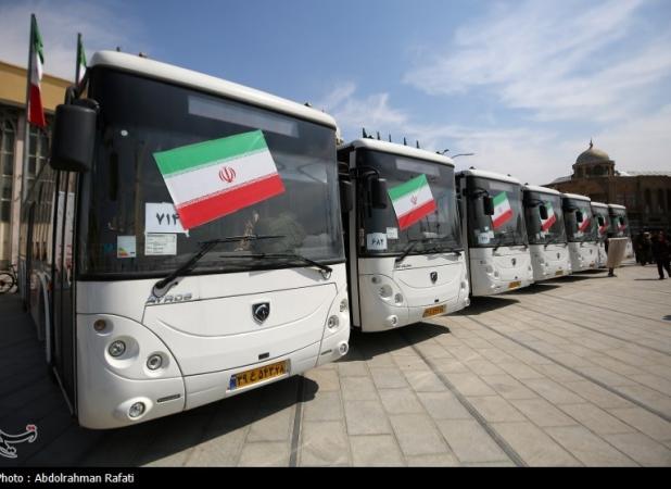 آسیب جزیی ۲ اتوبوس برقی شهرداری تهران در حادثه بندرعباس