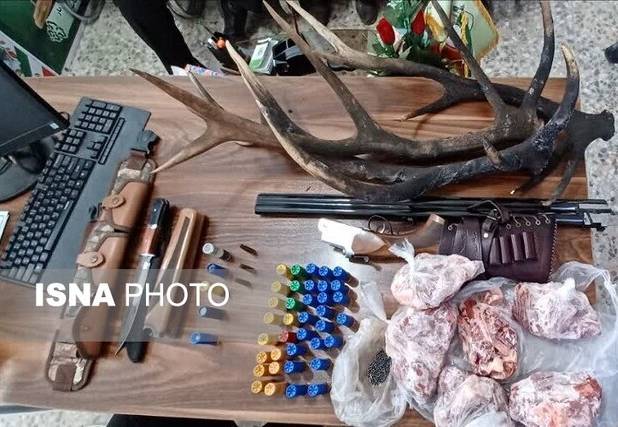 کشف لاشه مرال و سلاح غیرمجاز در رودبار