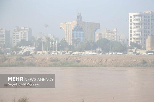 ۱۷ شهر خوزستان در شرایط قرمز و نارنجی آلودگی هوا