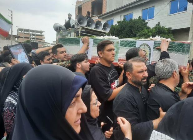 تشییع پیکرشهدای نیروی انتظامی درگرگان؛یادگاران رشادت وایثار بدرقه شدند