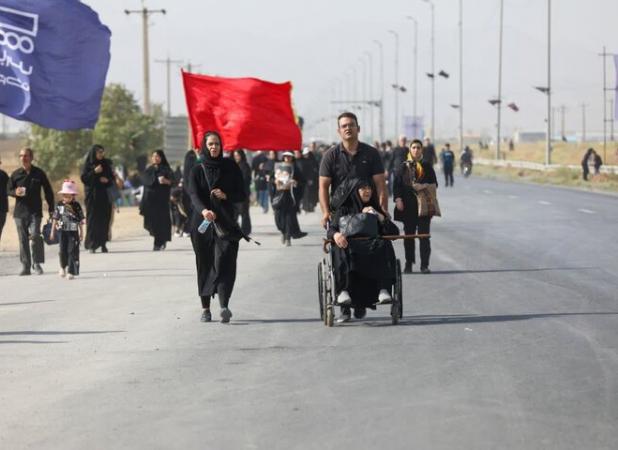 سرزمین آفتاب در اربعین حسینی به سوگ نشست؛ ۱۲ کیلومتر دلدادگی