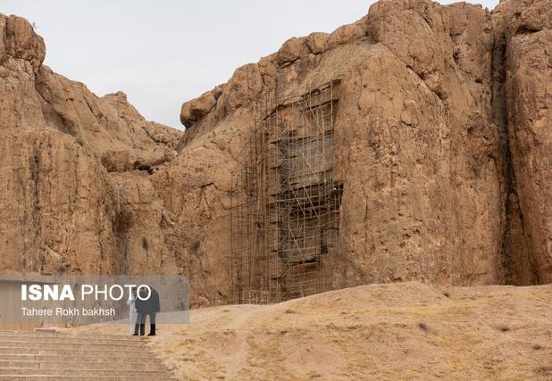 نقش رستم نیازمند مرمت اضطراری و اصلاح زیرساخت‌هاست/ فعالیت بزرگ‌ترین کارگاه مرمت صخره در آرامگاه خشایارشاه