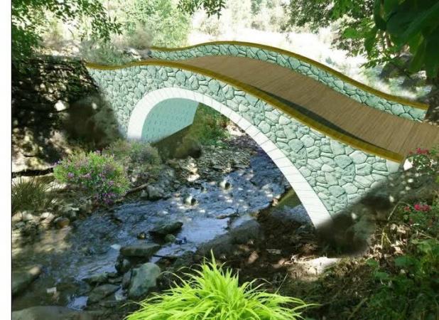 احداث اولین پل تمام سنگی ایران در رود دره فرحزاد