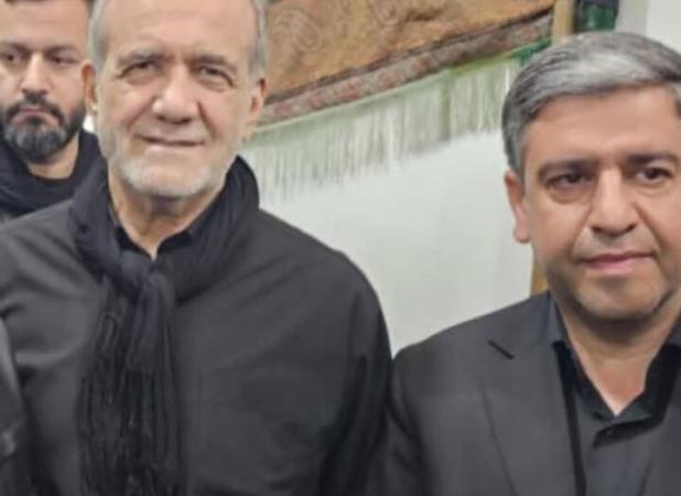 حضور رئیس جمهور در جمع عزاداران اردبیلی