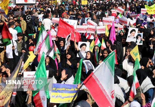 حضور فعال همه اقشار، ادارات و نهادهای مردمی راسک در برنامه‌های ۱۳ آبان