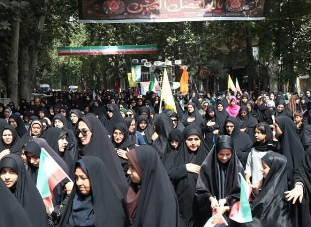حضور بیش از ۹۰ هزار نفر در راهپیمایی جاماندگان اربعین خراسان شمالی