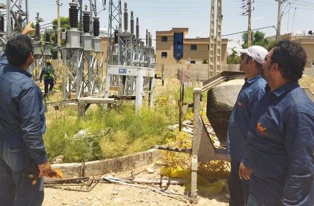 حادثه آتش سوزی در ایستگاه برق سراج شیراز