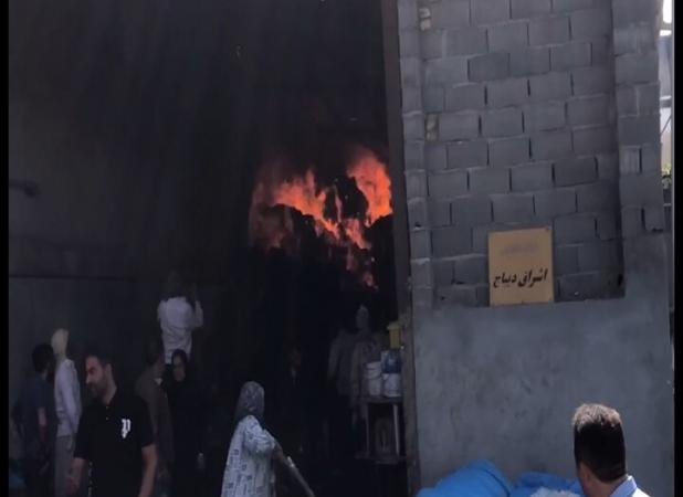 حریق واحد تولید لوازم پزشکی در دیباج؛ حادثه مصدوم نداشت