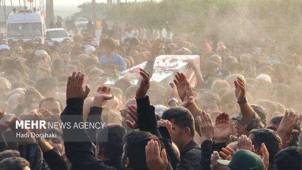 شهید گمنام در روستای سرمستان خاکسپاری شد