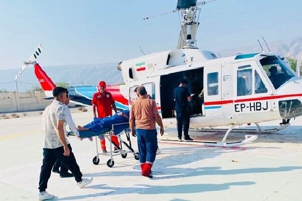 عملیات موفق انتقال بیمار ۸۶ ساله سکته مغزی با بالگرد اورژانس هوایی