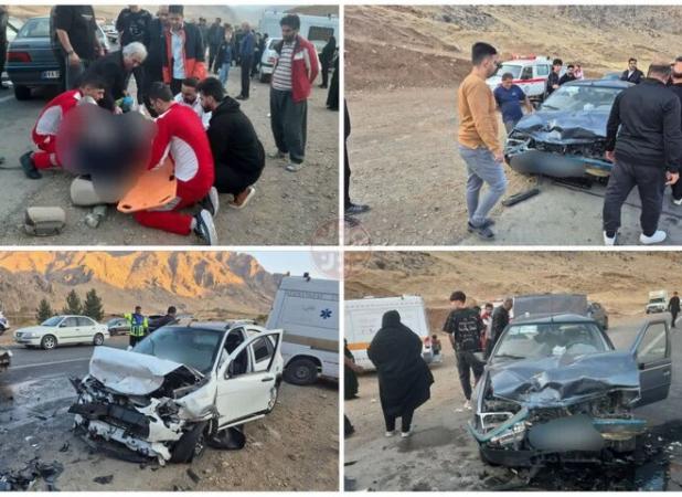 تصادف کوئیک و پژو در سنقر شش مجروح برجای گذاشت