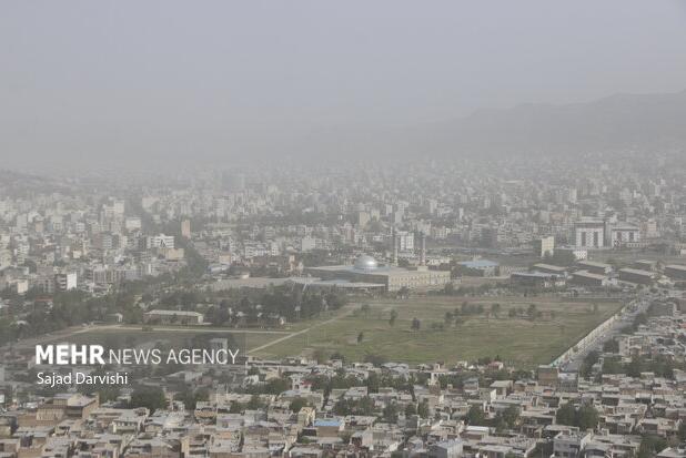 کاهش میدان دید افقی و کیفیت هوا در لرستان