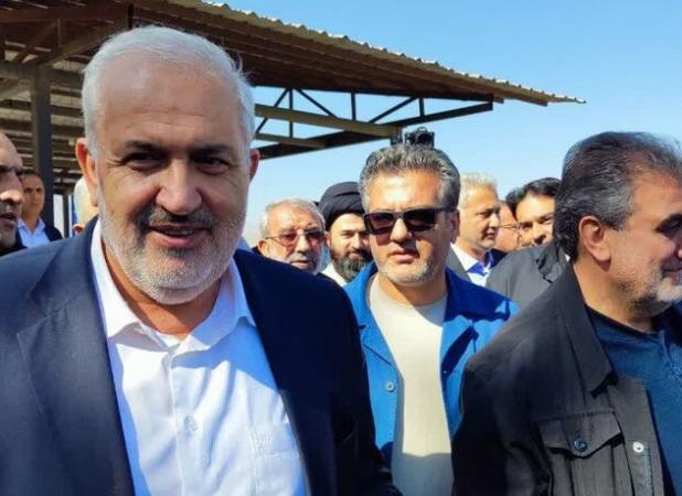 بازدید وزیر نیرو از بند انحرافی سیمین دشت