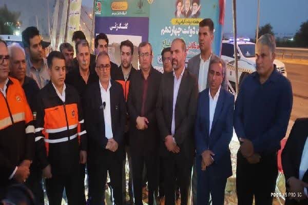افتتاح و کلنگ زنی ۵۱ طرح راهداری و حمل و نقل جاده ای در گچساران