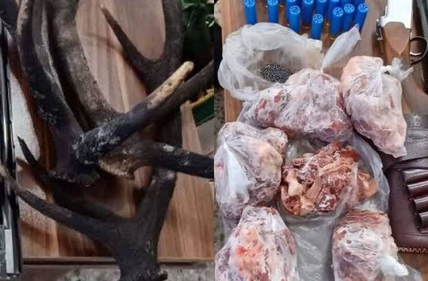 کشف لاشه مرال و سلاح غیر مجاز در رودبار