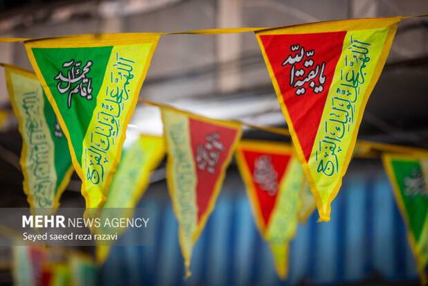 برپایی موکب‌های جشن نیمه شعبان در خیابان انقلاب خرم‌آباد