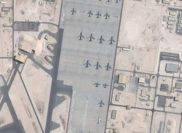 حمله موشکی ایران به پایگاه آمریکا در قطر