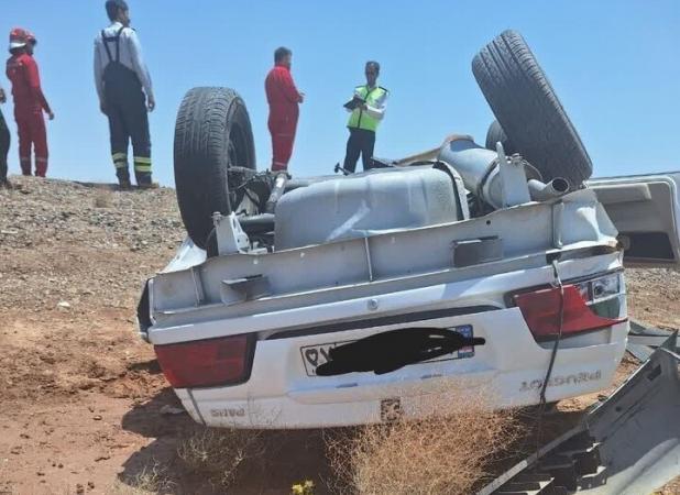 واژگونی خودرو در محور مهاباد- سردشت جان پدر و فرزند بانه‌ای را گرفت