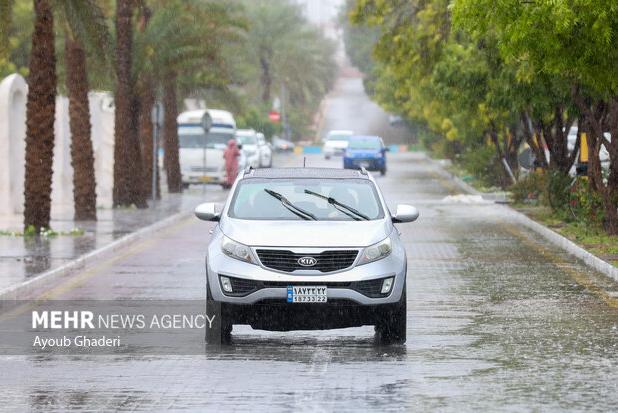 بارش باران در بیرجند