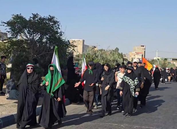 حضور پرشور زنجانی ها در راهپیمایی جاماندگان اربعین