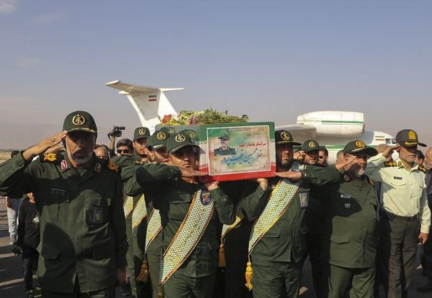 پیکر سردار شهید «غیب‌پرور» به شیراز منتقل شد