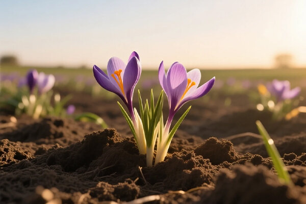 آغاز برداشت زعفران و پیشتازی کنگاور در تولید کلزا