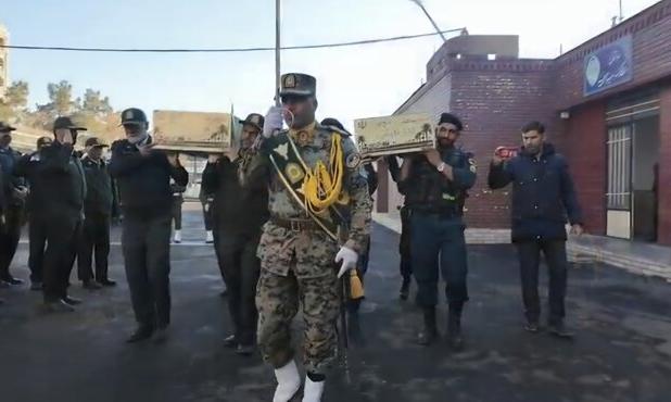تجدید پیمان با شهید گمنام؛ استقبال پلیس سمنان از پیکر مطهر شهدا