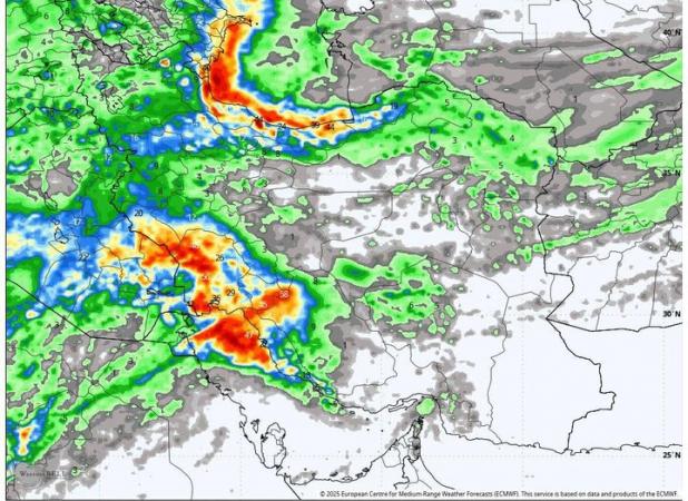 فعالیت سامانه بارشی جدید در ۴ استان از روز چهارشنبه؛ هشدار آلودگی هوا