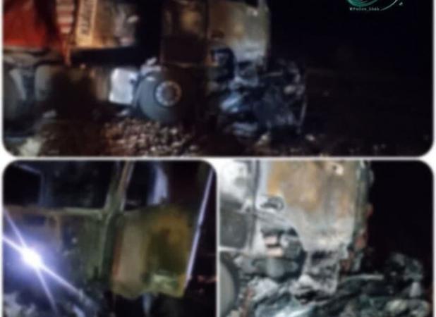 تصادف شدید یک دستگاه سواری با یک تریلی در محور چمن بید به گرمه