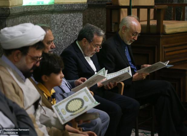 تصاویر خاص از عراقچی در یک مراسم ختم