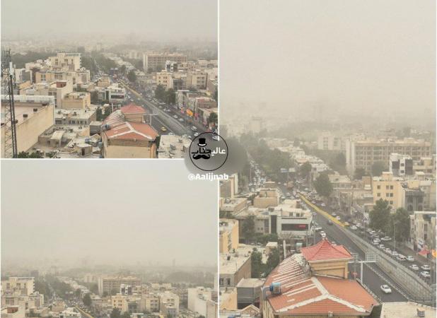 طوفان در تهران، کرج و قم و شاید جاهای دیگر