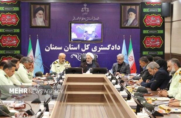 تقویت همکاری قضایی و انتظامی برای مقابله با جرایم در استان سمنان