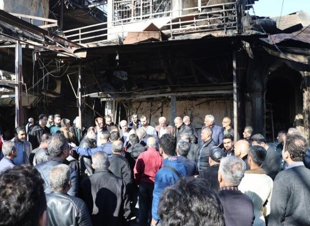 ارائه گزارشی از حریق بازار سنتی رشت به رئیس جمهور