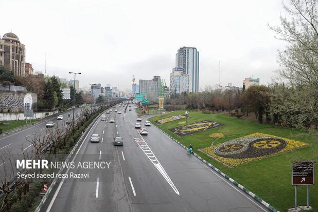 ترافیک روان در معابر و بزرگراه‌های پایتخت