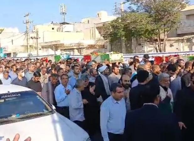 تشییع شهدای گمنام در بوشهر
