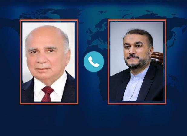 تماس تلفنی وزرای خارجه ایران و عراق درمورد فلسطین