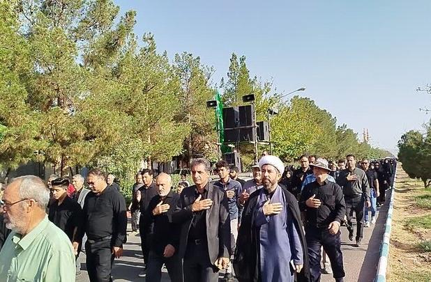 راهپیمایی جاماندگان اربعین حسینی در بردسکن