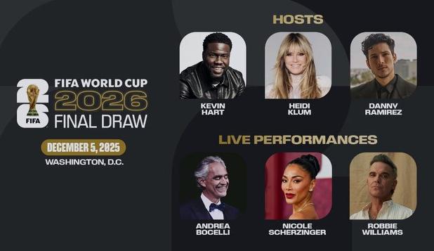 جزئیات قرعه‌کشی جام جهانی، مجریان و خوانندگان!