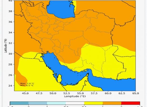 پیش‌بینی افزایش ۲ درجه‌ای دمای ایران در پاییز و زمستان
