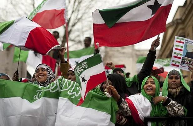 تظاهرات ضد صهیونیستی مردم سومالی لند در  مخالفت با حضور اسرائیل