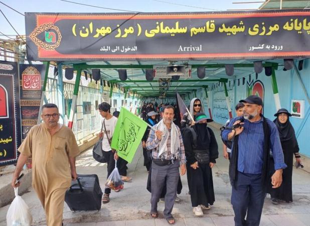 وضعیت تردد در مرز مهران طی شامگاه پنجشنبه