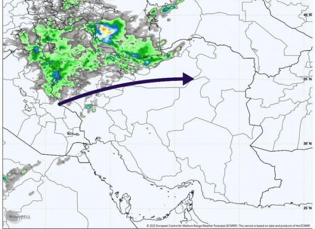سامانه فعلی آخرین موج بارش‌ها است؛ ۷ استان بدون حتی یک میلی‌متر بارش