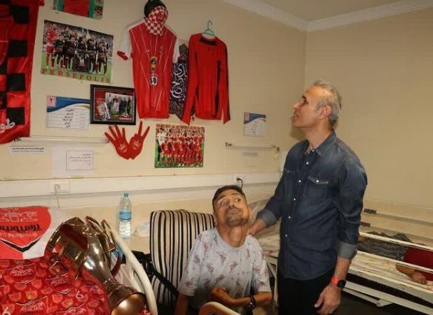 آرزوی معلول البرزی با دیدن «یحیی گل‌محمدی» برآورده شد