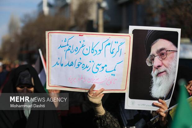 راهپیمایی «جمعه نصر» در پی پیروزی مردم مظلوم غزه در اردبیل