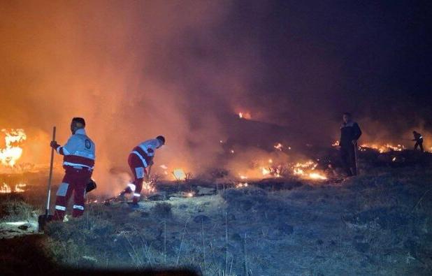 محبوبی: آتش‌سوزی مراتع زره‌شوران در ۴ ساعت مهار شد