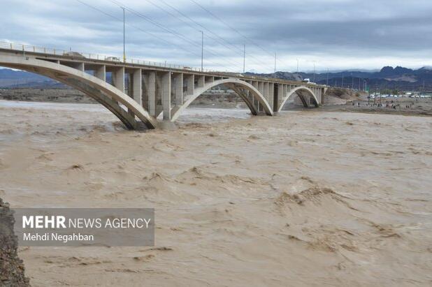 طغیان رودخانه آبنما رودان در موج سوم بارندگی