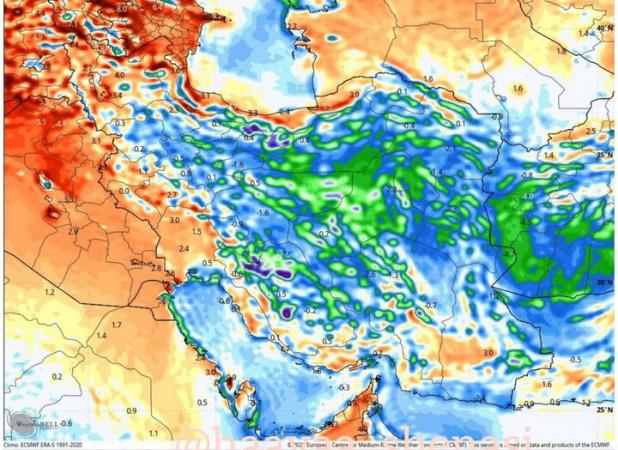 رگبار، رعدوبرق و باد شدید در ۹ استان کشور تا روز جمعه