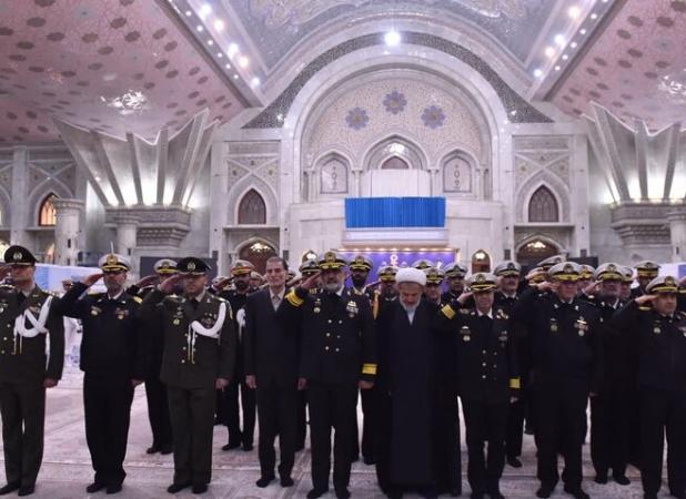 تجدید میثاق فرماندهان نیروی دریایی ارتش با آرمان‌های امام خمینی(ره)